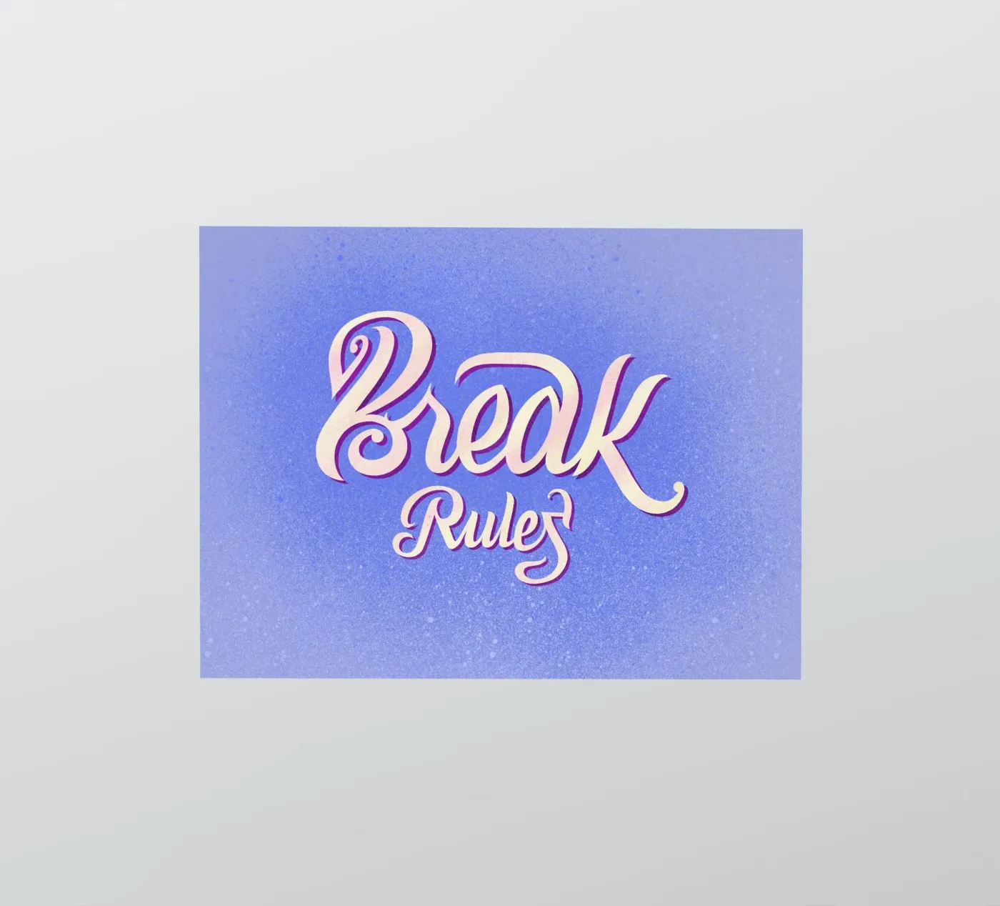 Break rules sticker by Glettering