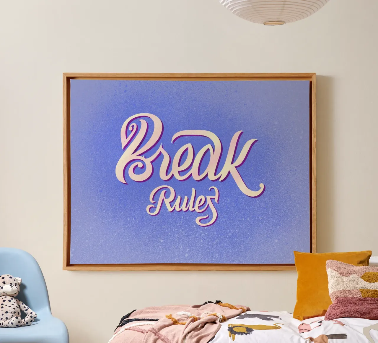 Break rules canvas van Glettering