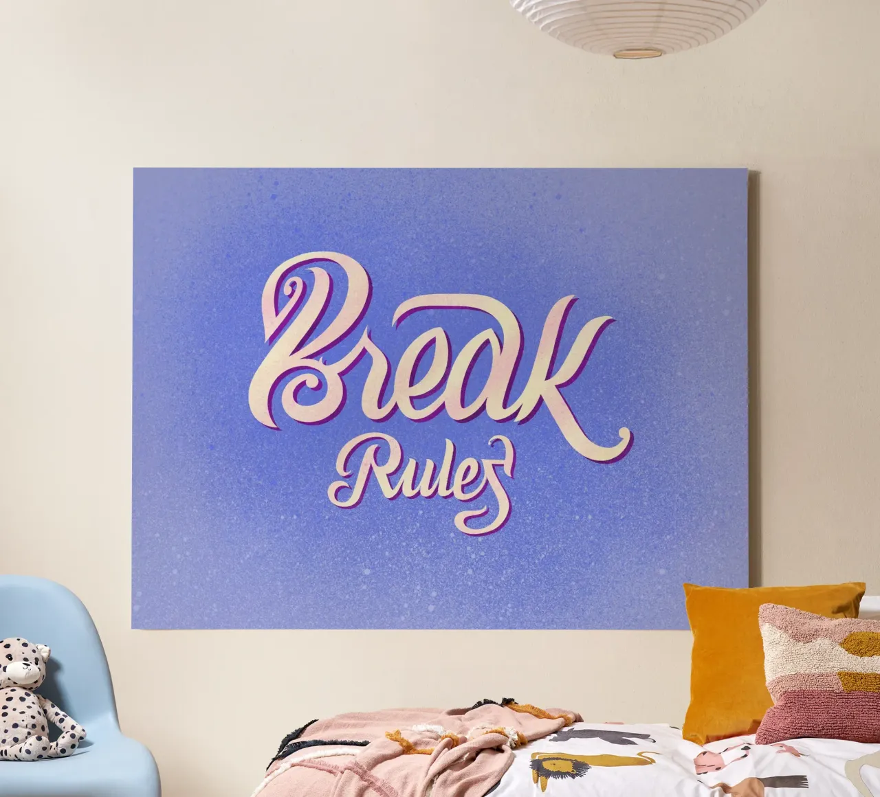 Break rules canvas van Glettering
