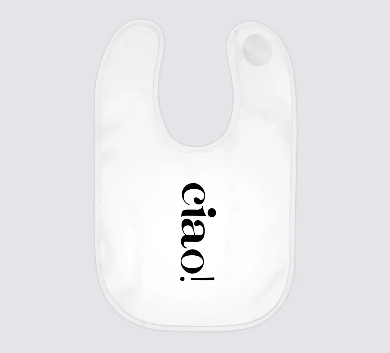 Ciao Einfache, minimalistische, elegante Typografie Babylätzchen von YV TYPOGRAPHY