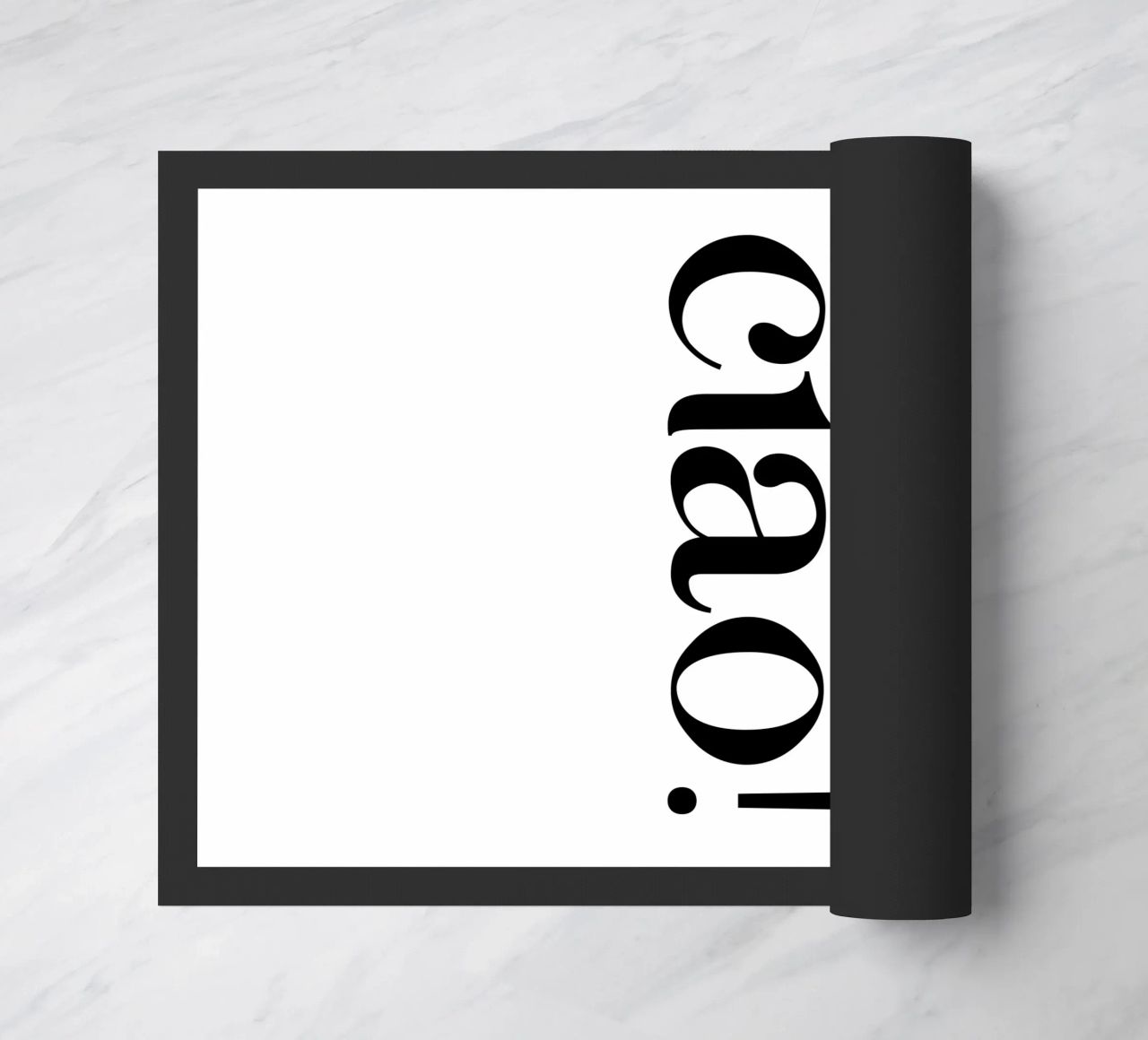Ciao Simple Minimalist Elegant Typography doormat by YV TYPOGRAPHY