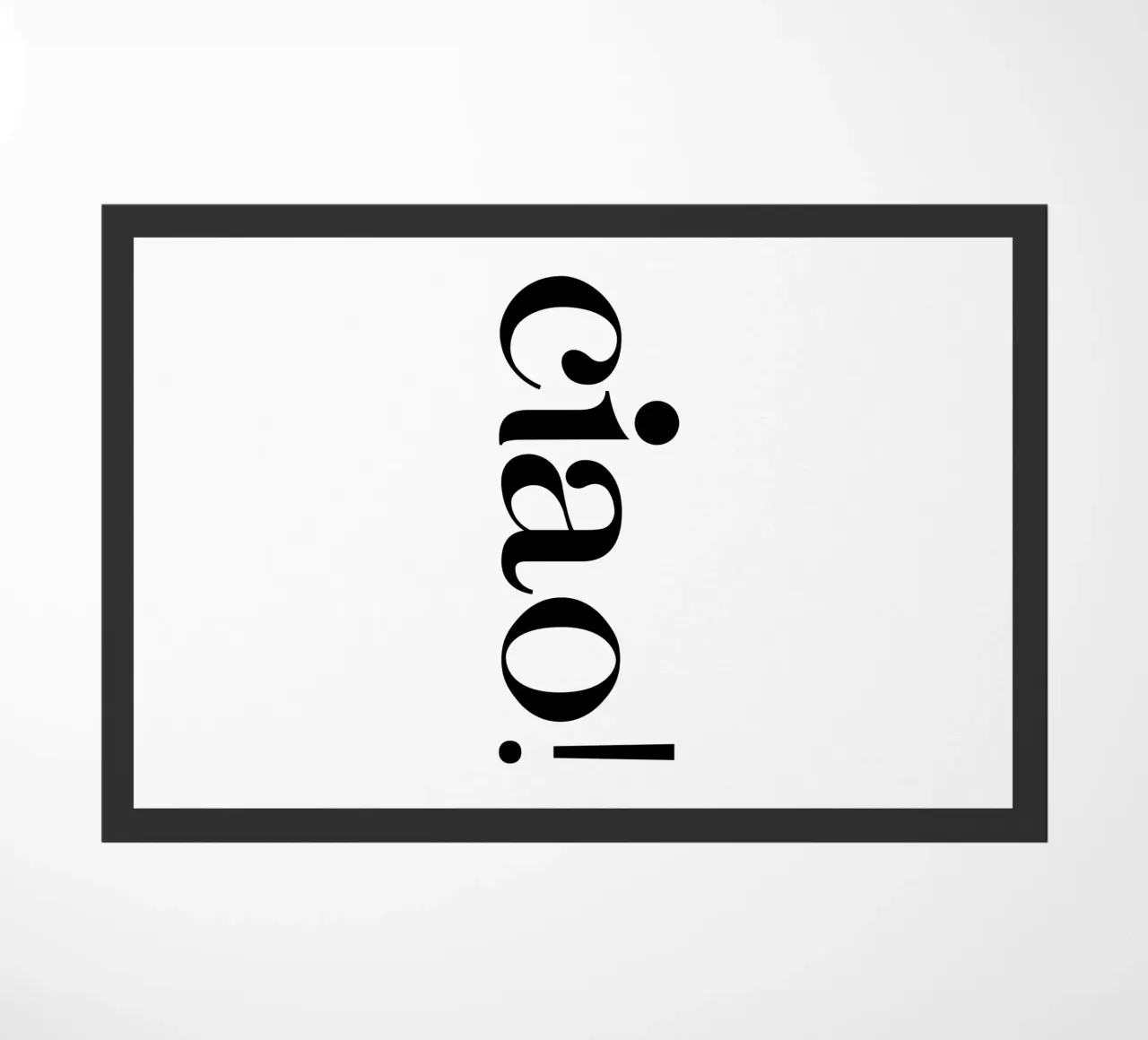 Ciao Semplice tipografia minimalista ed elegante zerbino da YV TYPOGRAPHY