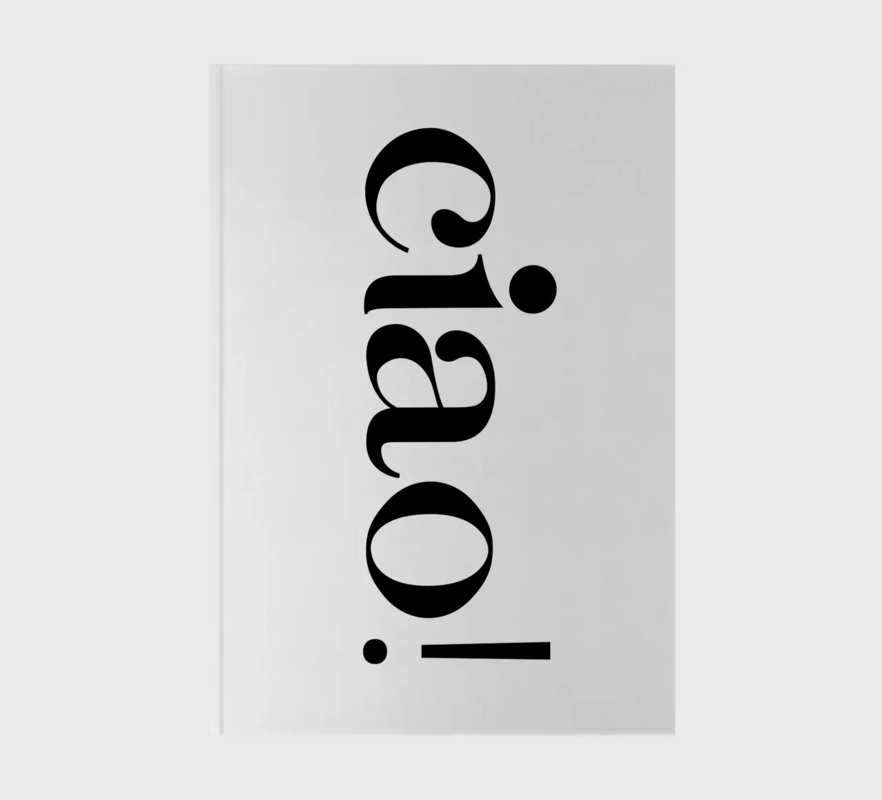 Ciao Simple Minimalist Elegant Typography carnet de notes de YV TYPOGRAPHY
