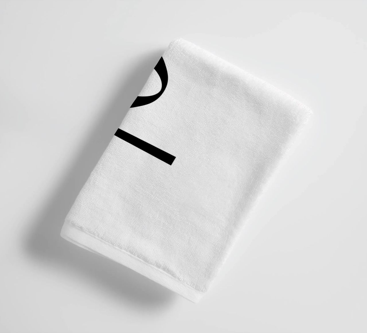 Ciao Simple Minimalist Elegant Typography towel by YV TYPOGRAPHY