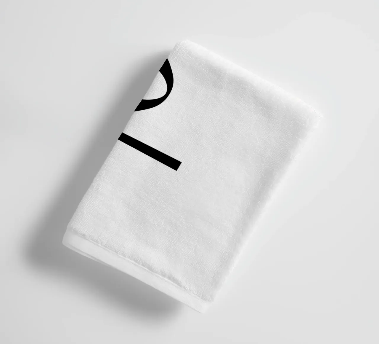 Ciao Simple Minimalist Elegant Typography serviette de bain de YV TYPOGRAPHY