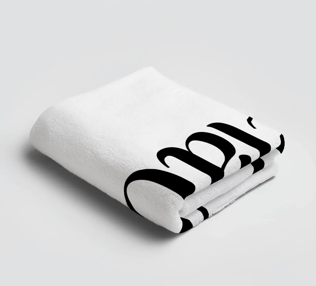 Ciao Simple Minimalist Elegant Typography serviette de bain de YV TYPOGRAPHY