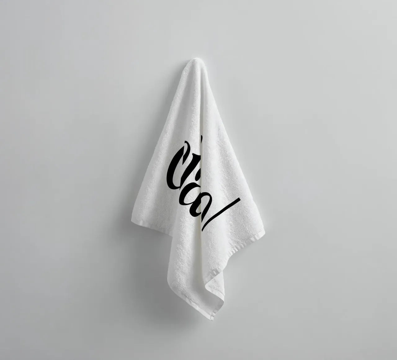 Ciao Simple Minimalist Elegant Typography serviette de bain de YV TYPOGRAPHY