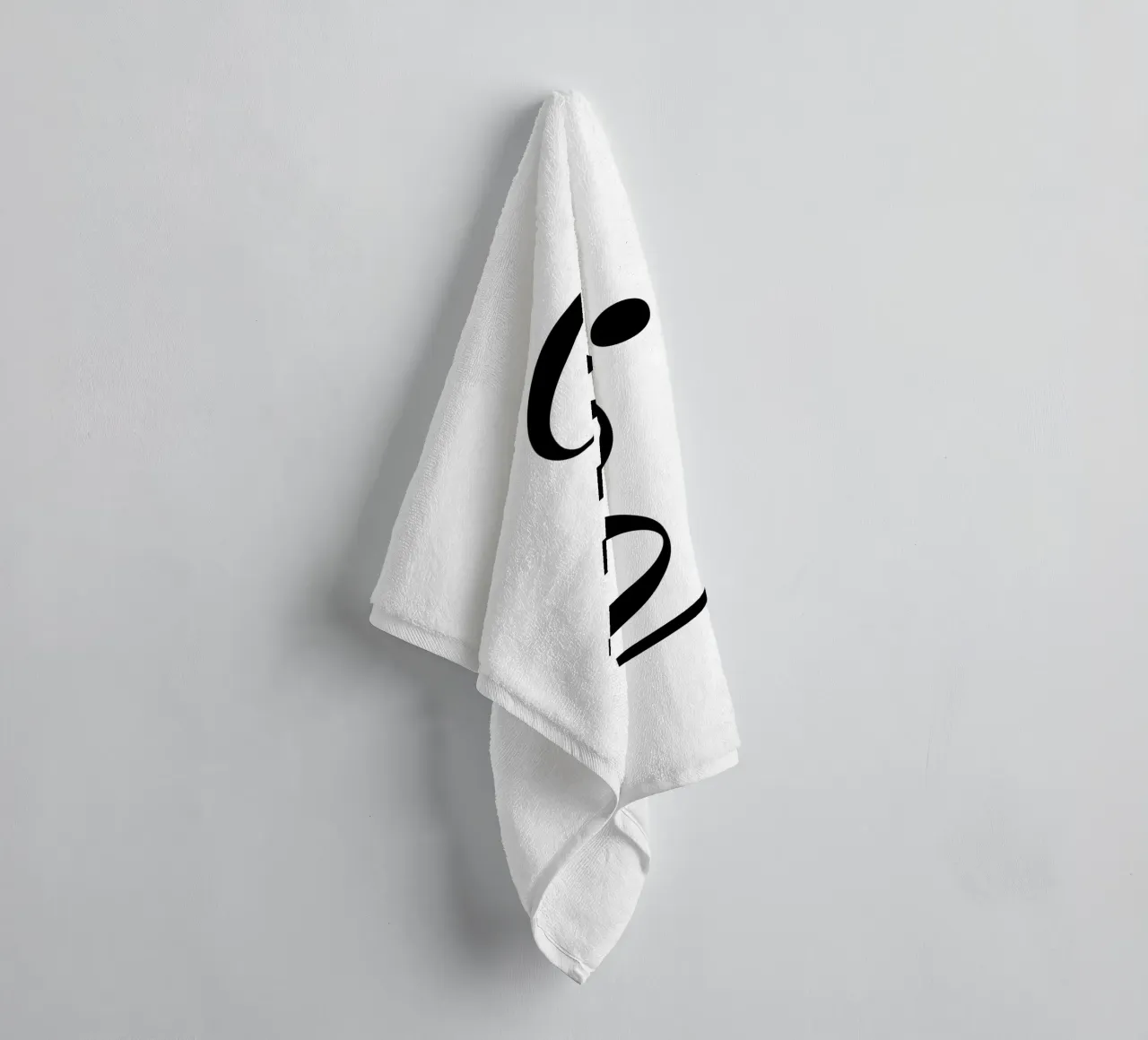Ciao Simple Minimalist Elegant Typography serviette de bain de YV TYPOGRAPHY