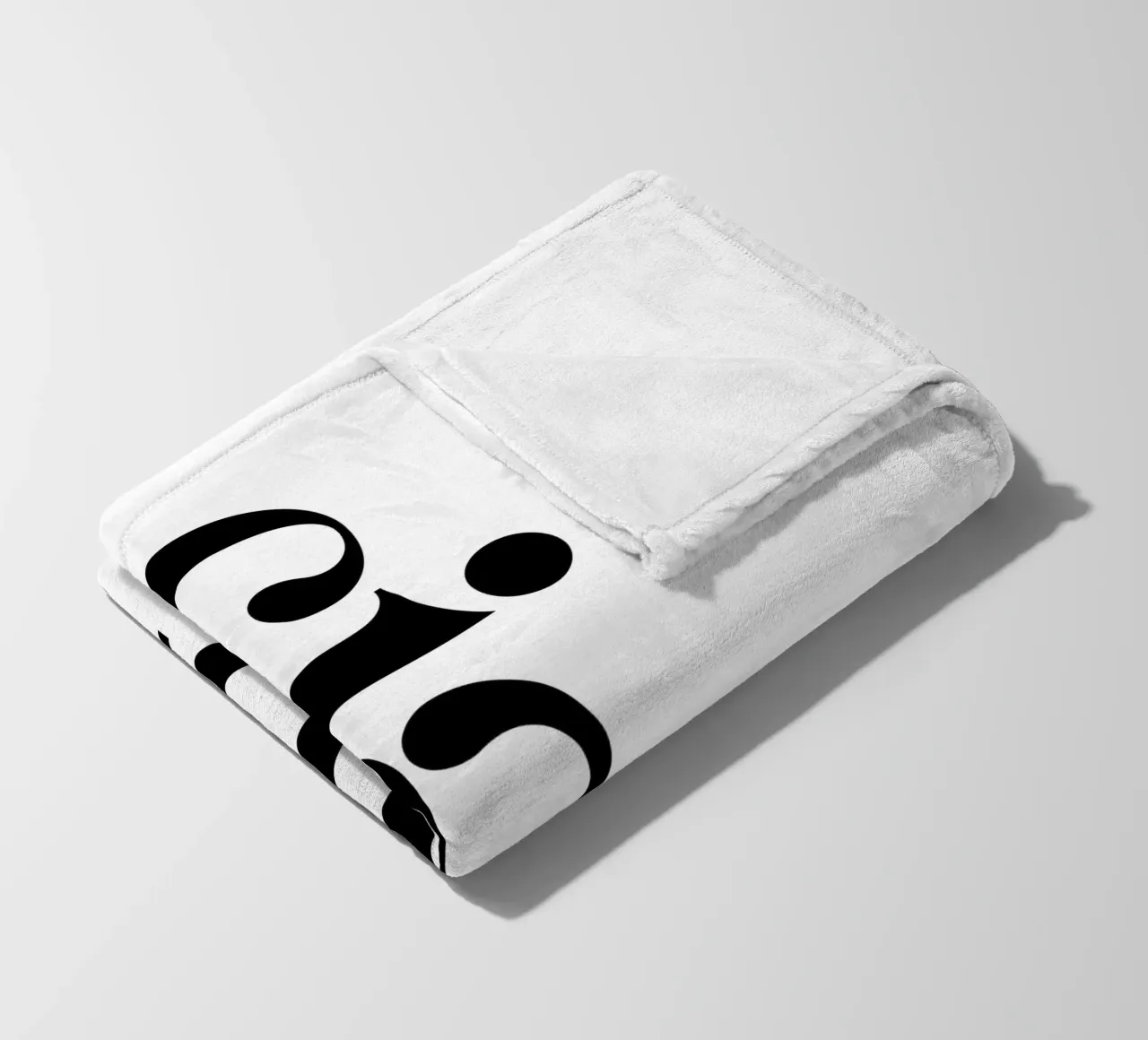Ciao Simple Minimalist Elegant Typography fleece blanket by YV TYPOGRAPHY