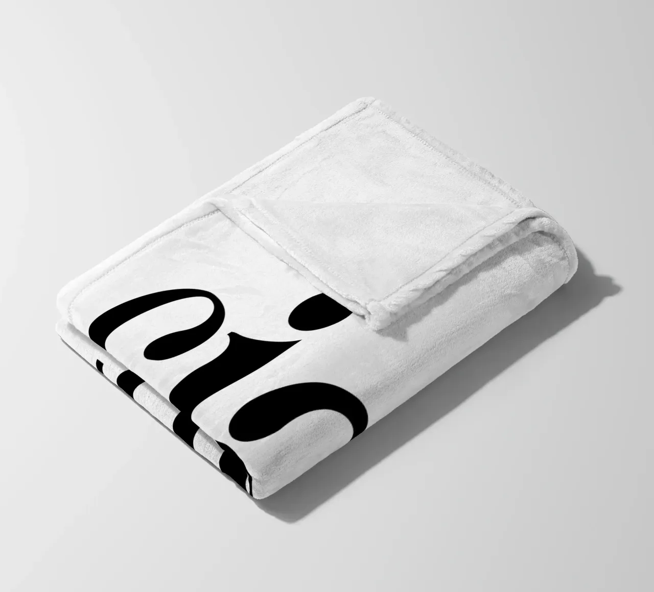 Ciao Simple Minimalist Elegant Typography fleece blanket by YV TYPOGRAPHY