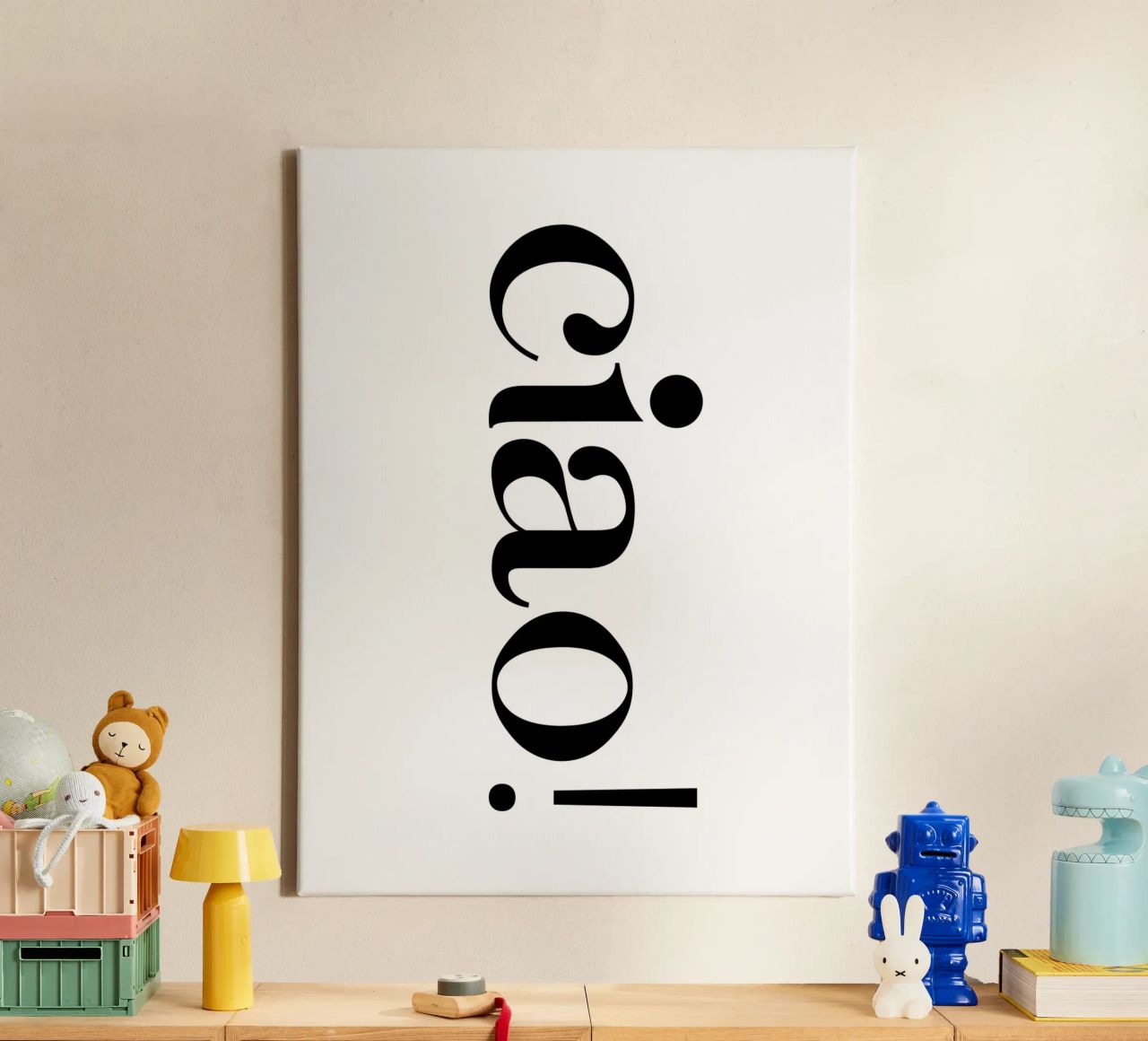 Ciao Simple Minimalist Elegant Typography canvas by YV TYPOGRAPHY