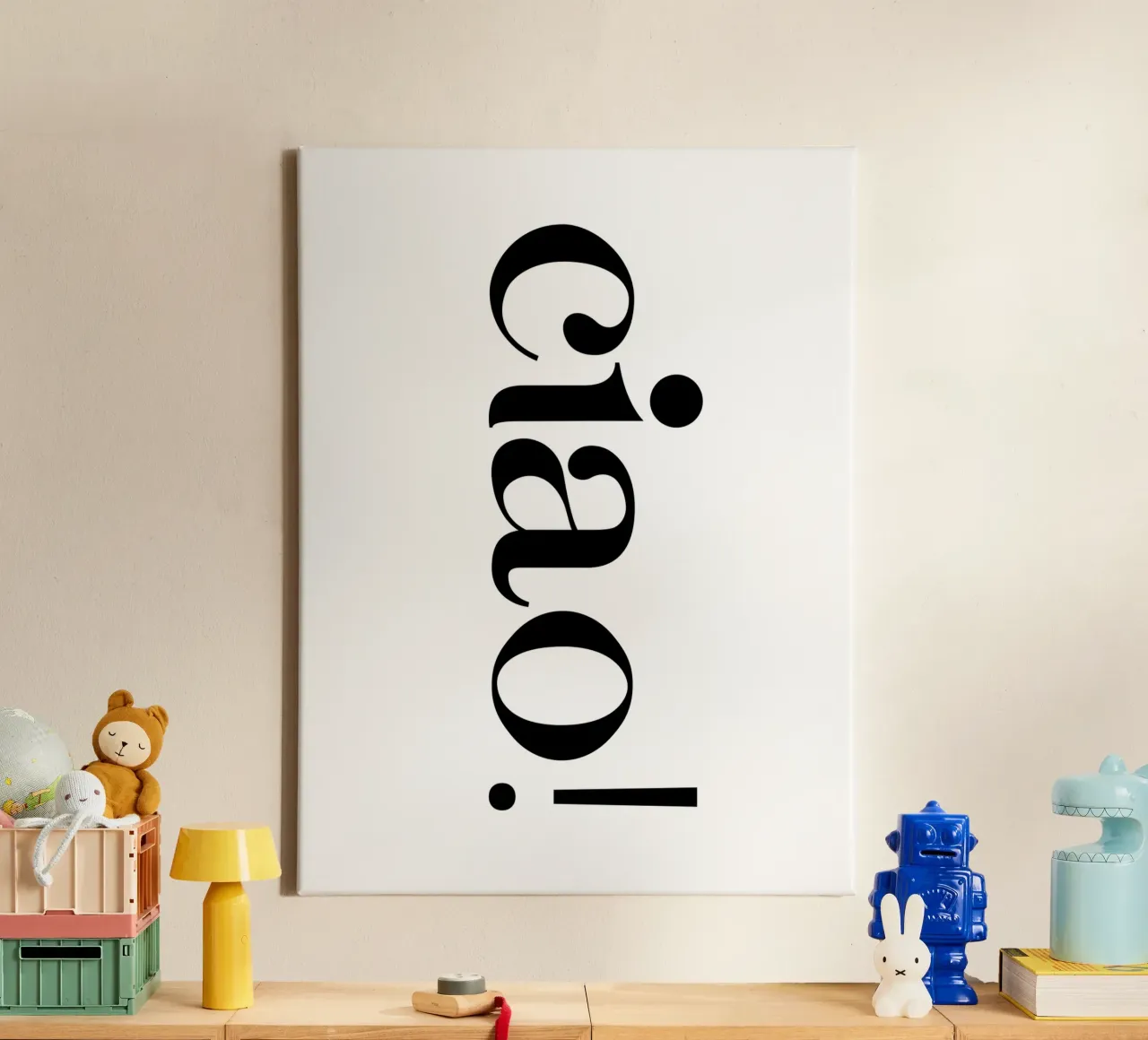 Ciao Simple Minimalist Elegant Typography toile de YV TYPOGRAPHY