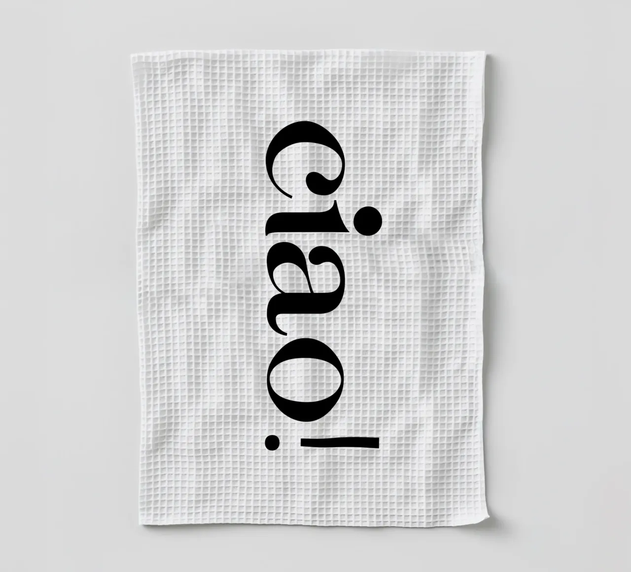 Ciao Simple Minimalist Elegant Typography torchon de YV TYPOGRAPHY