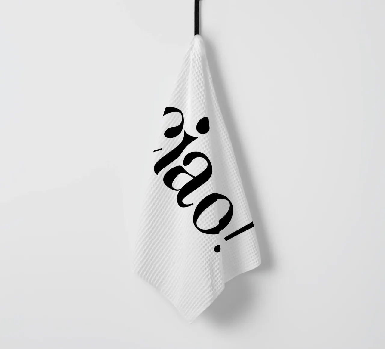 Ciao Simple Minimalist Elegant Typography torchon de YV TYPOGRAPHY