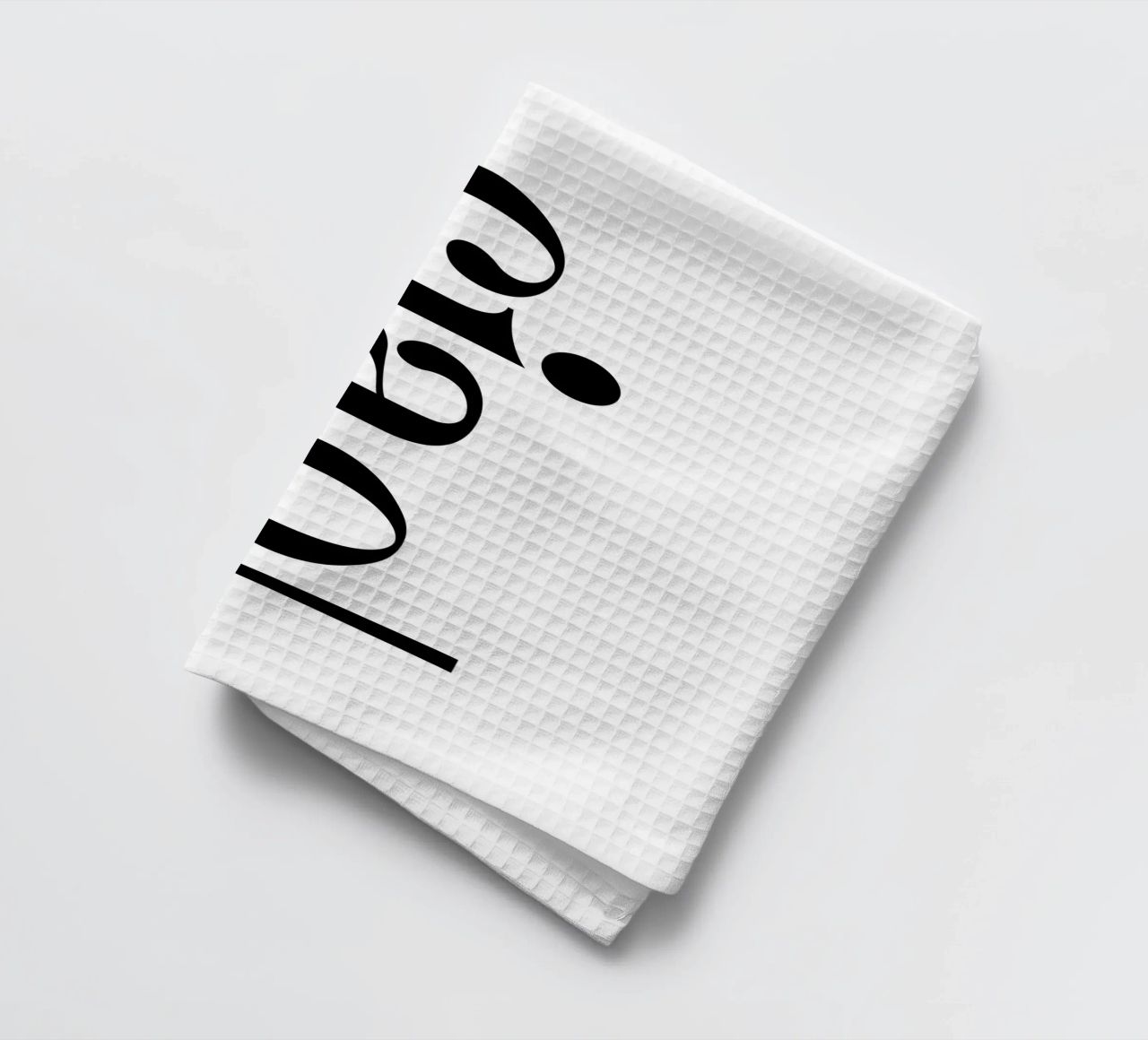 Ciao Simple Minimalist Elegant Typography tea towel by YV TYPOGRAPHY