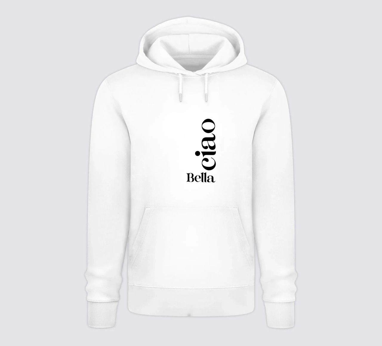 Bella Ciao Tipografia semplice moderna e minimalista felpa con cappuccio da YV TYPOGRAPHY
