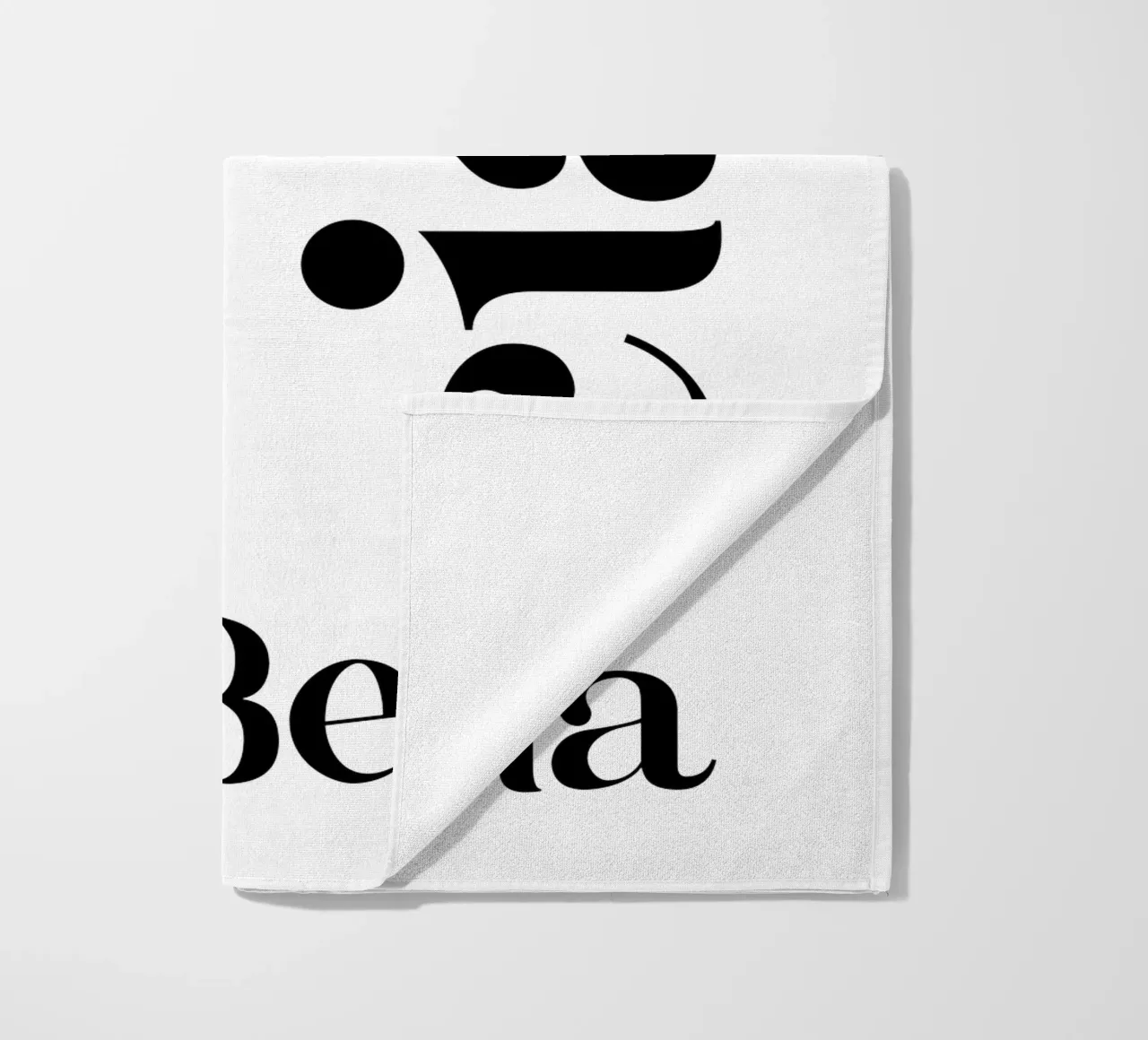 Bella Ciao Tipografia semplice moderna e minimalista telo mare da YV TYPOGRAPHY