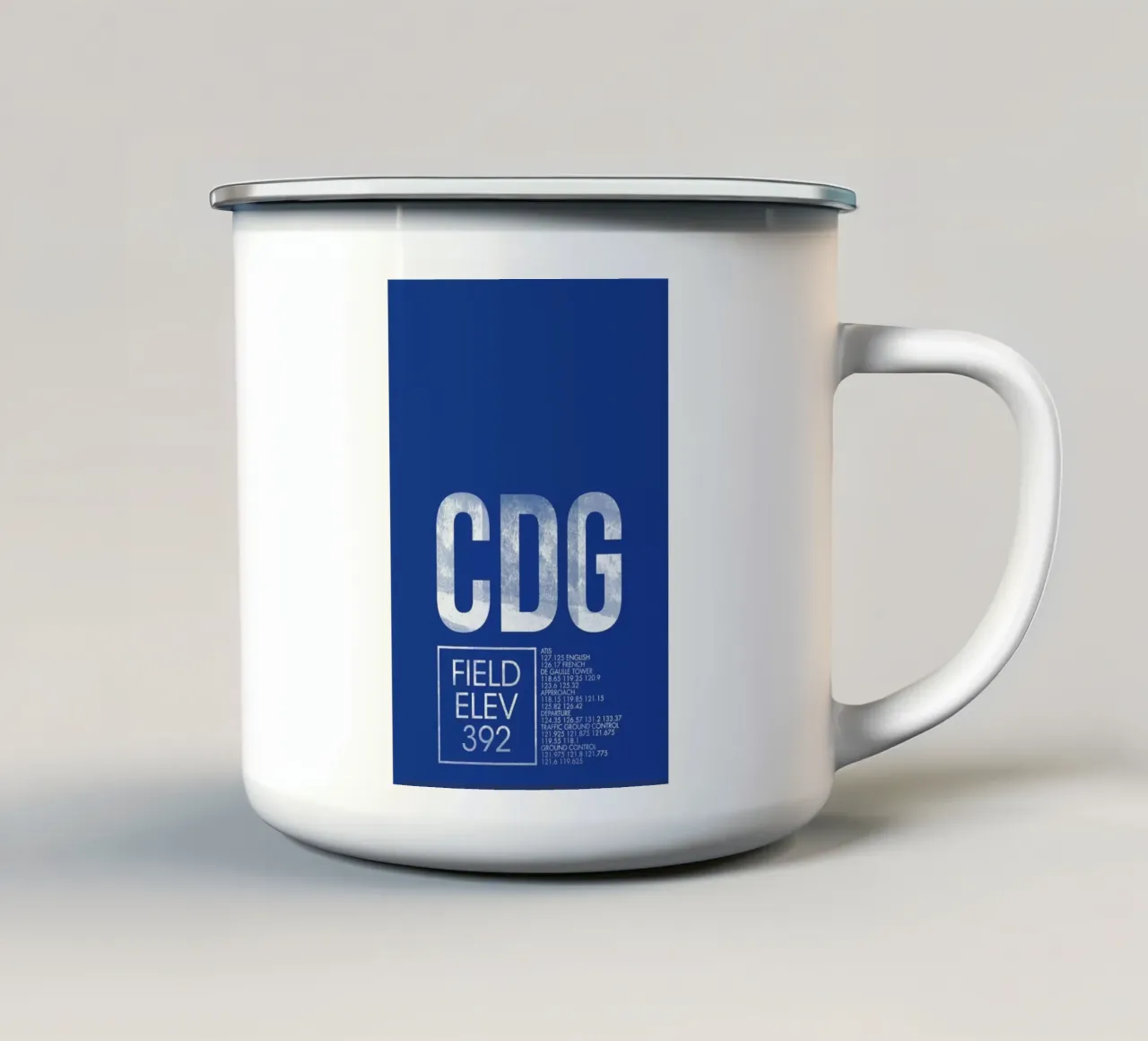 CDG Paris tazza in smalto da 08left