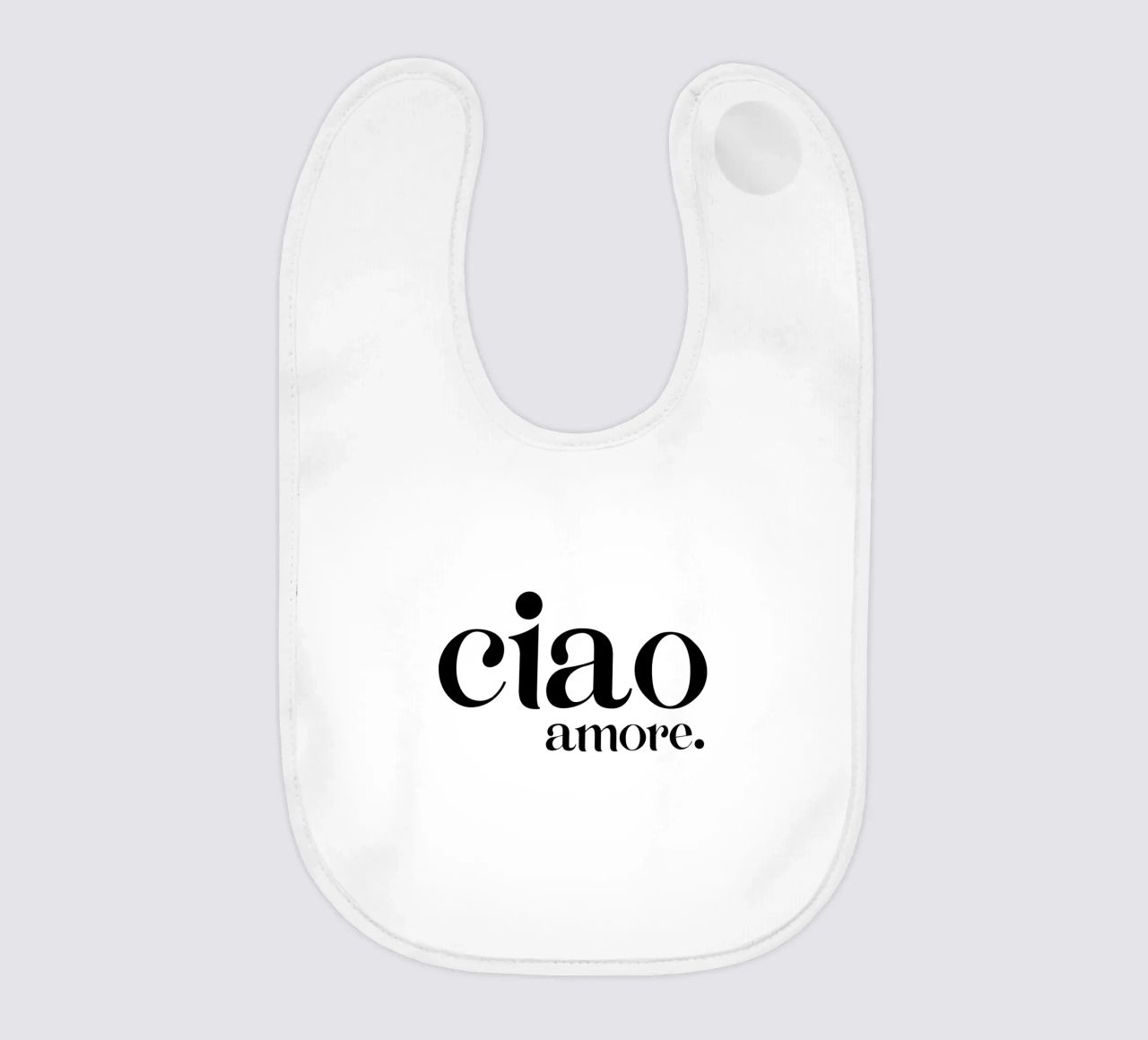 Ciao Amore Tipografia semplice moderna e minimalista bavaglino da YV TYPOGRAPHY