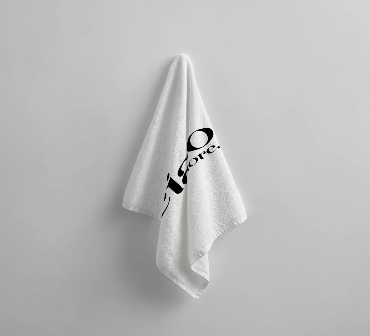 Ciao Amore Simple Modern Minimalist Typography towel by YV TYPOGRAPHY