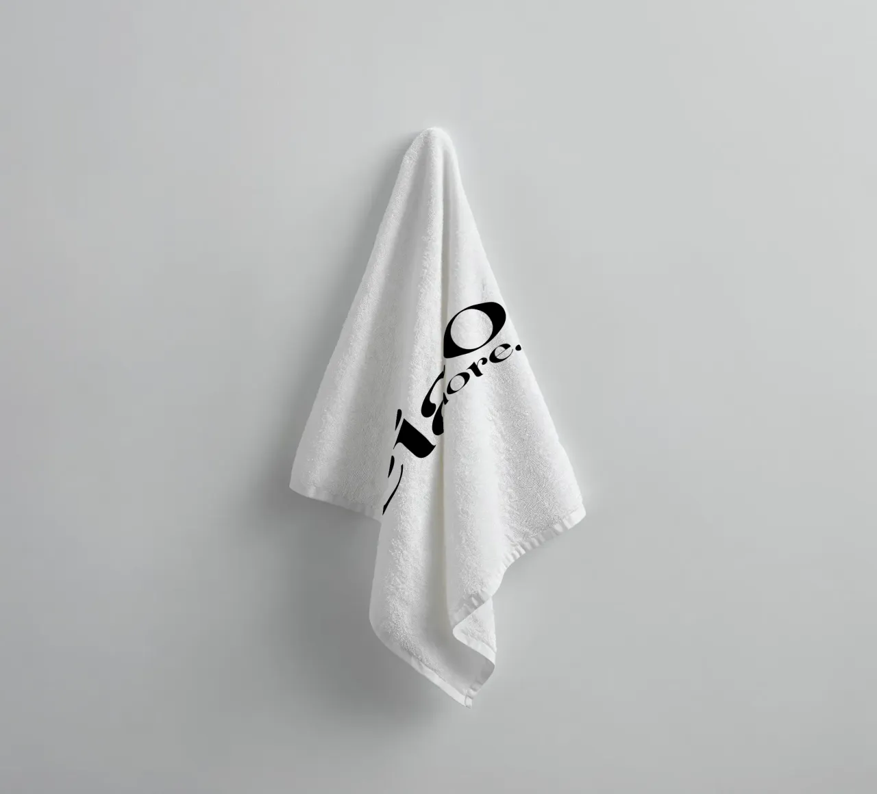 Ciao Amore Typographie simple, moderne et minimaliste serviette de bain de YV TYPOGRAPHY