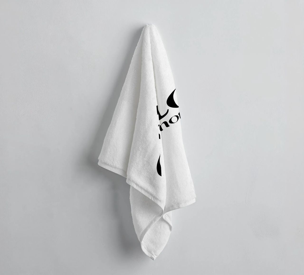 Ciao Amore Simple Modern Minimalist Typography towel by YV TYPOGRAPHY