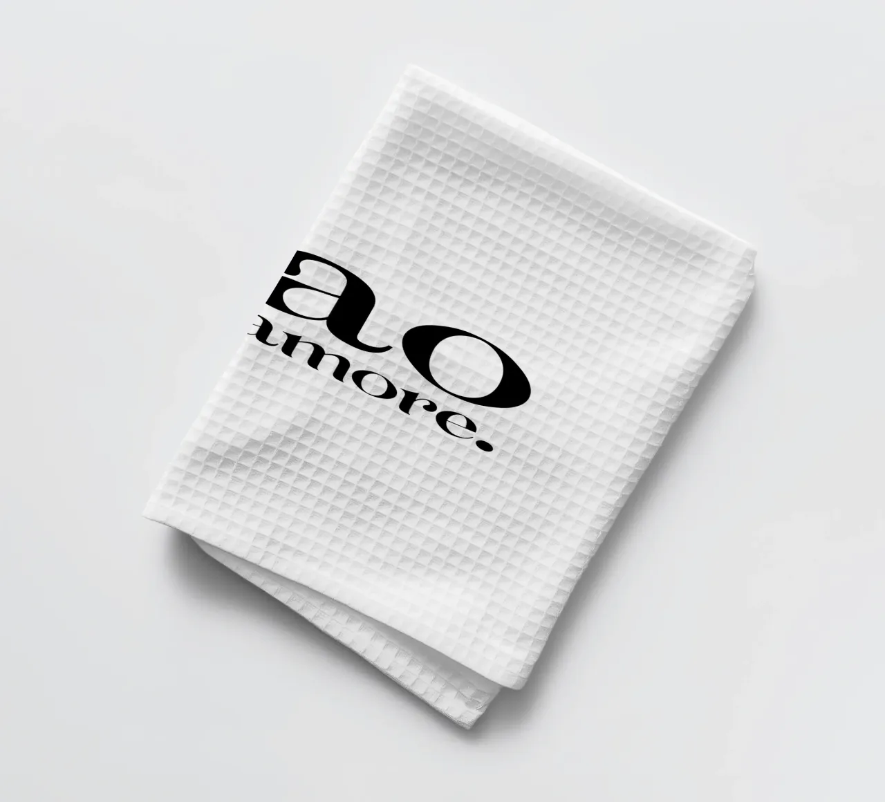 Ciao Amore Simple Modern Minimalist Typography tea towel by YV TYPOGRAPHY