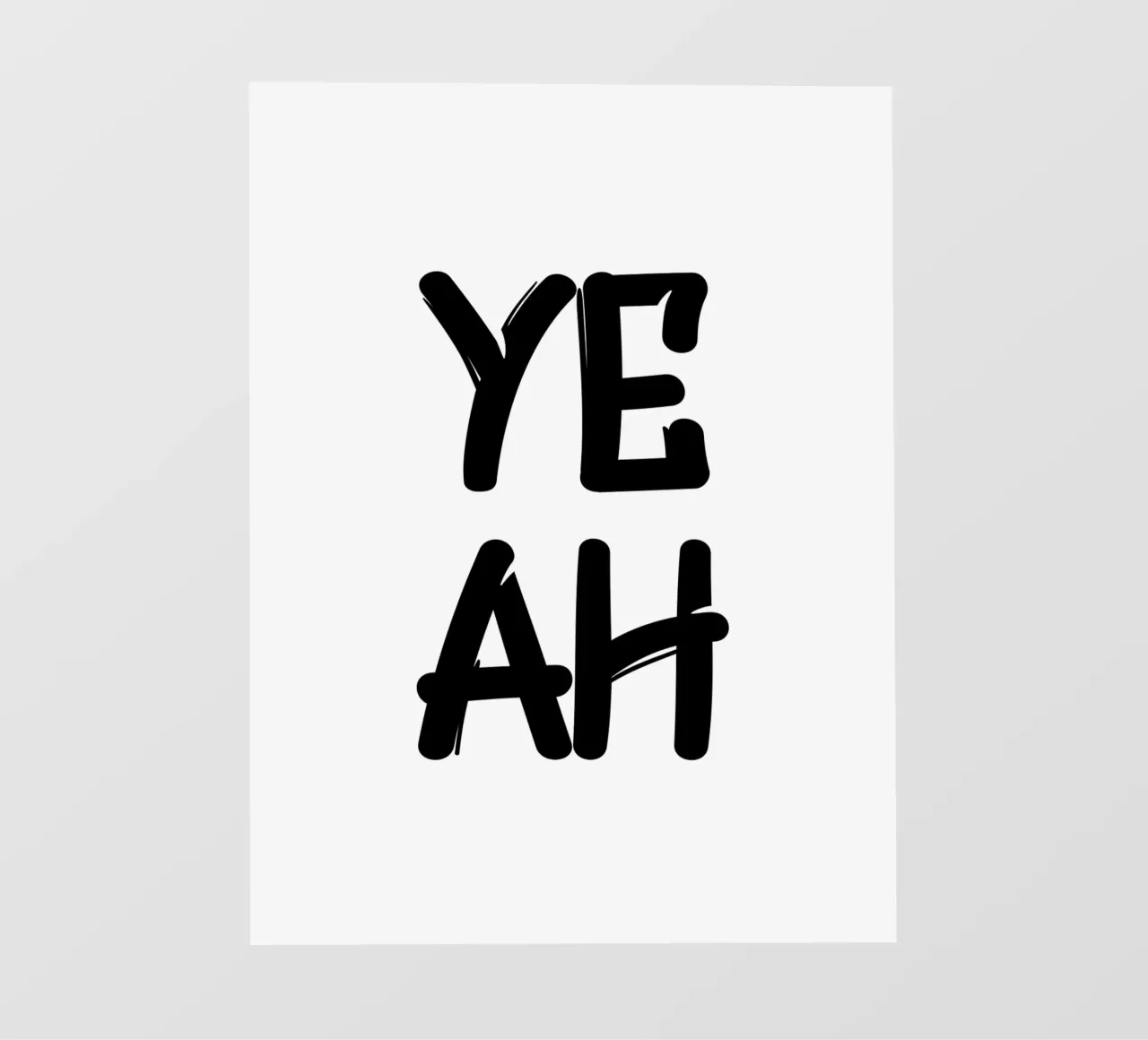 Ye Ah Semplice tipografia moderna e minimalista pellicola backlit da YV TYPOGRAPHY