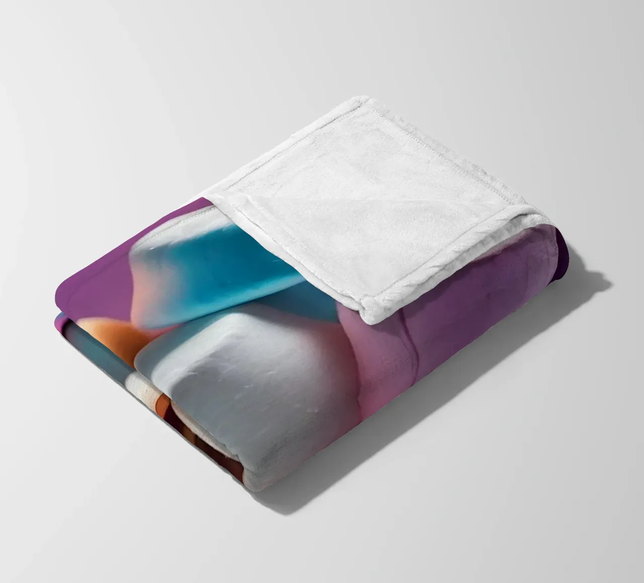 Marshmallow colorati impilati in modo giocoso coperta in pile da DesignDoodle
