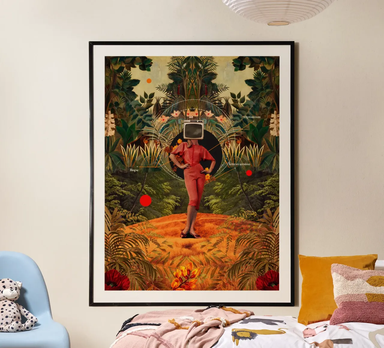 Her hopes never end poster con telaio in alluminio da Frank Moth