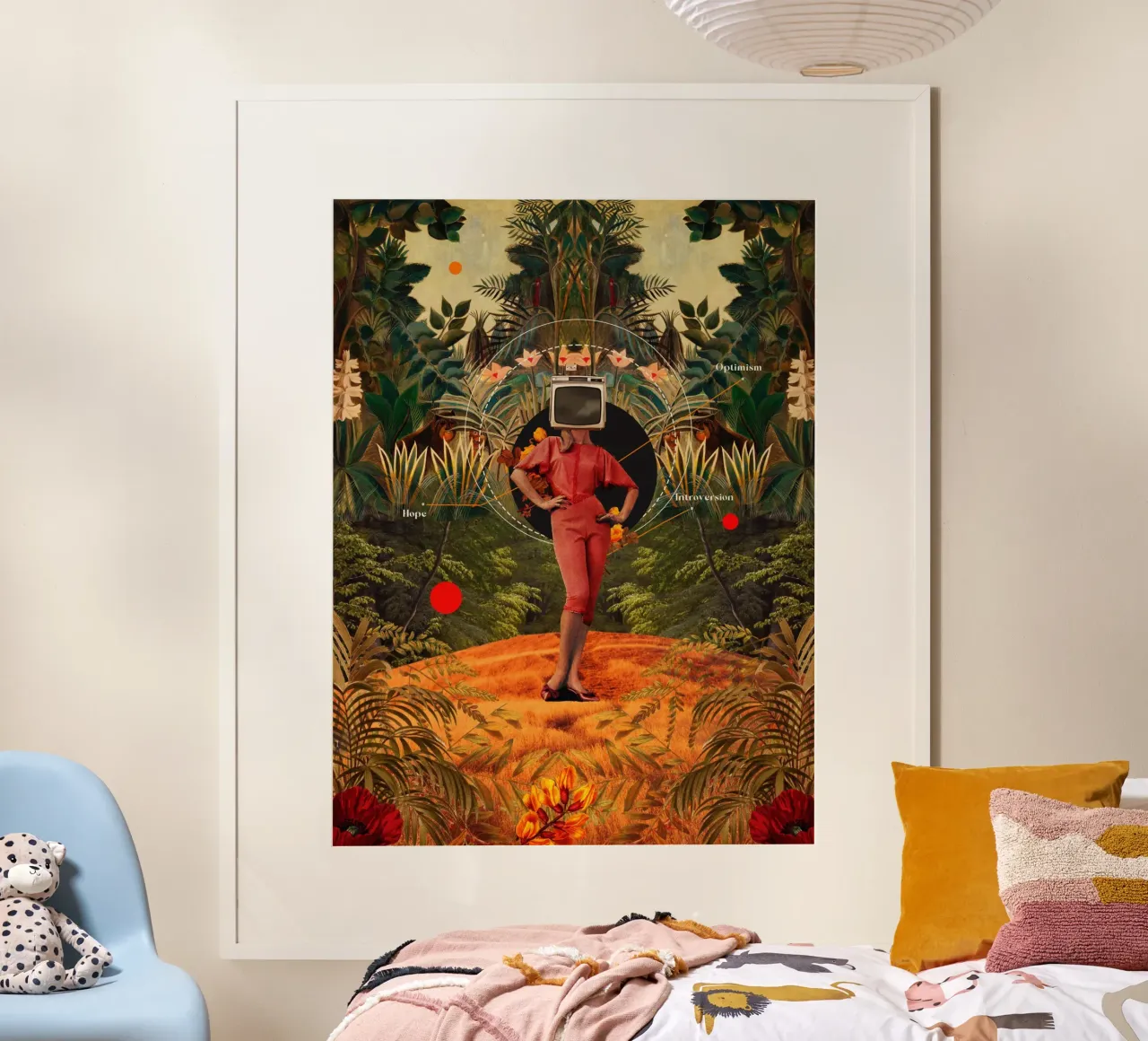 Her hopes never end poster con telaio in alluminio da Frank Moth