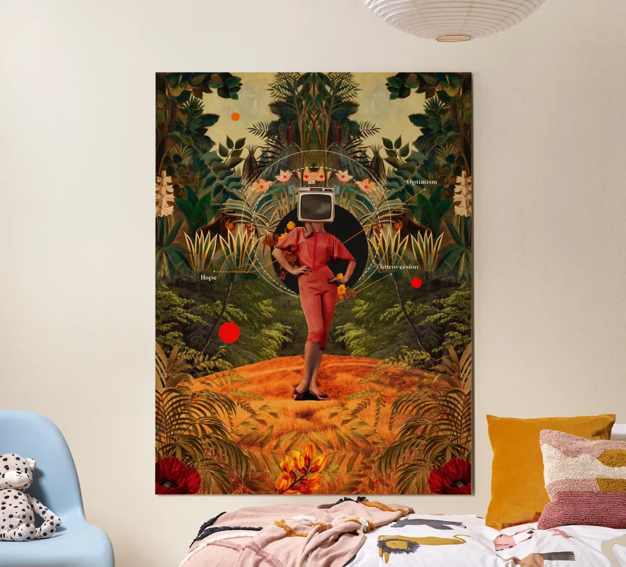 Her hopes never end poster con telaio in alluminio da Frank Moth