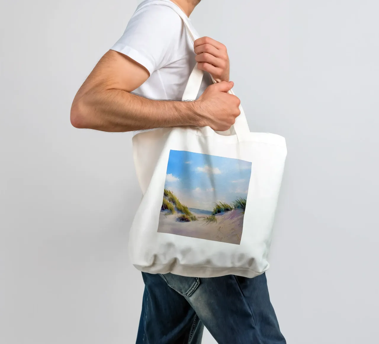 Path to the sea tote bag by Meeresaquarelle