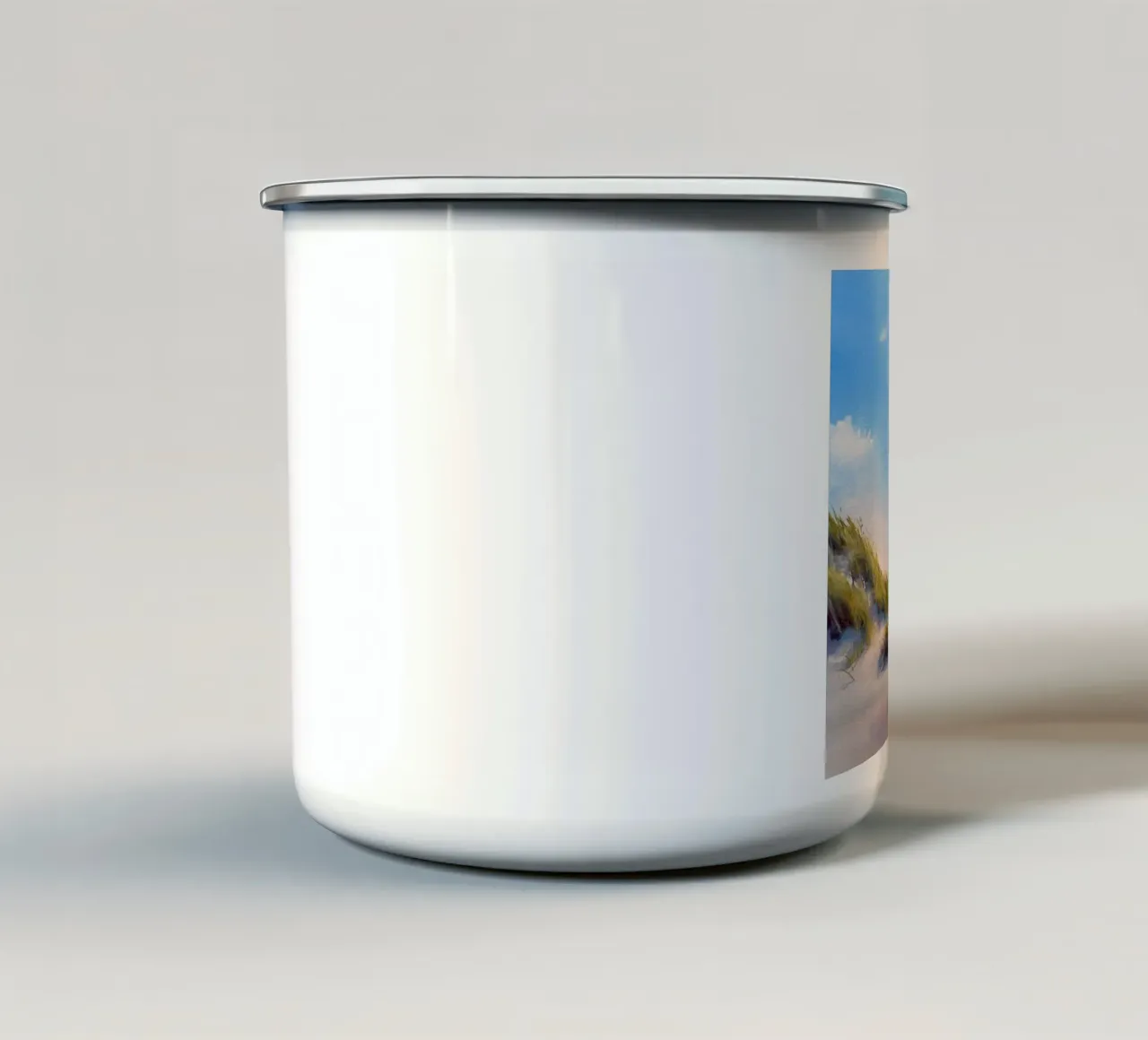 Percorso verso il mare tazza in smalto da Meeresaquarelle