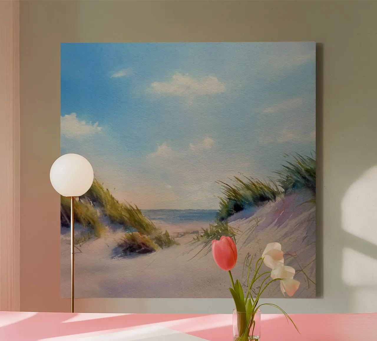 Path to the sea canvas by Meeresaquarelle