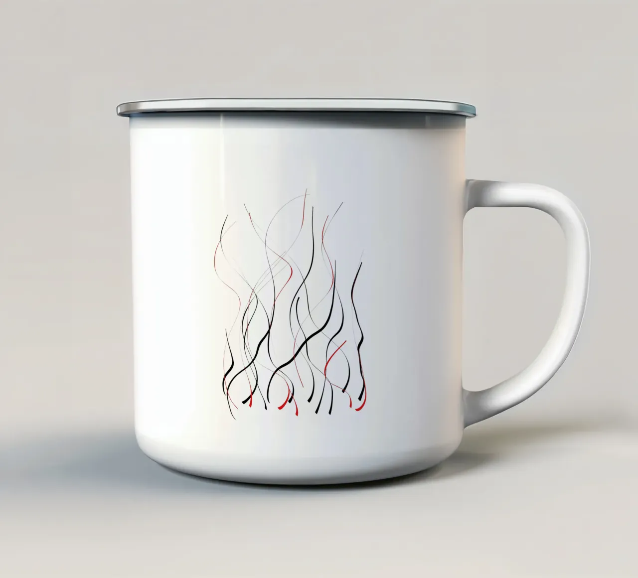 Ac abstract tazza in smalto da Rezh creations