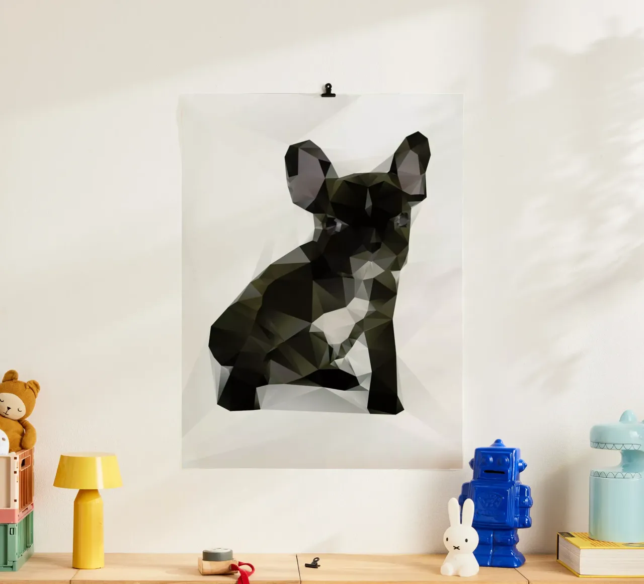 French Bulldog poster con telaio in plastica da Three Of The Possessed