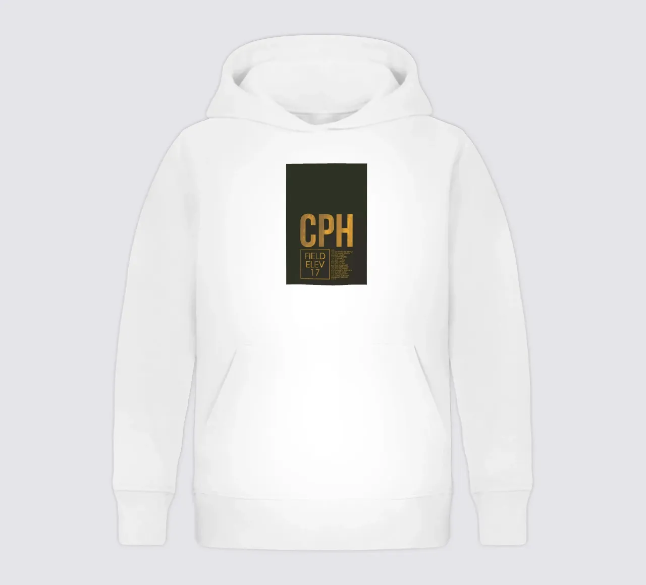 CPH Copenhagen felpa bambino con cappuccio da 08left