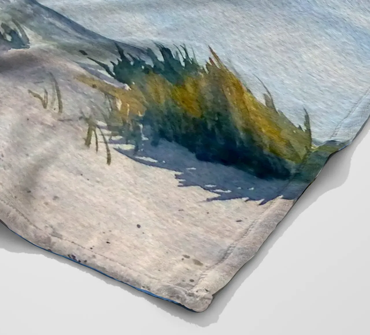 Sedia da spiaggia tra le dune coperta in pile da Meeresaquarelle