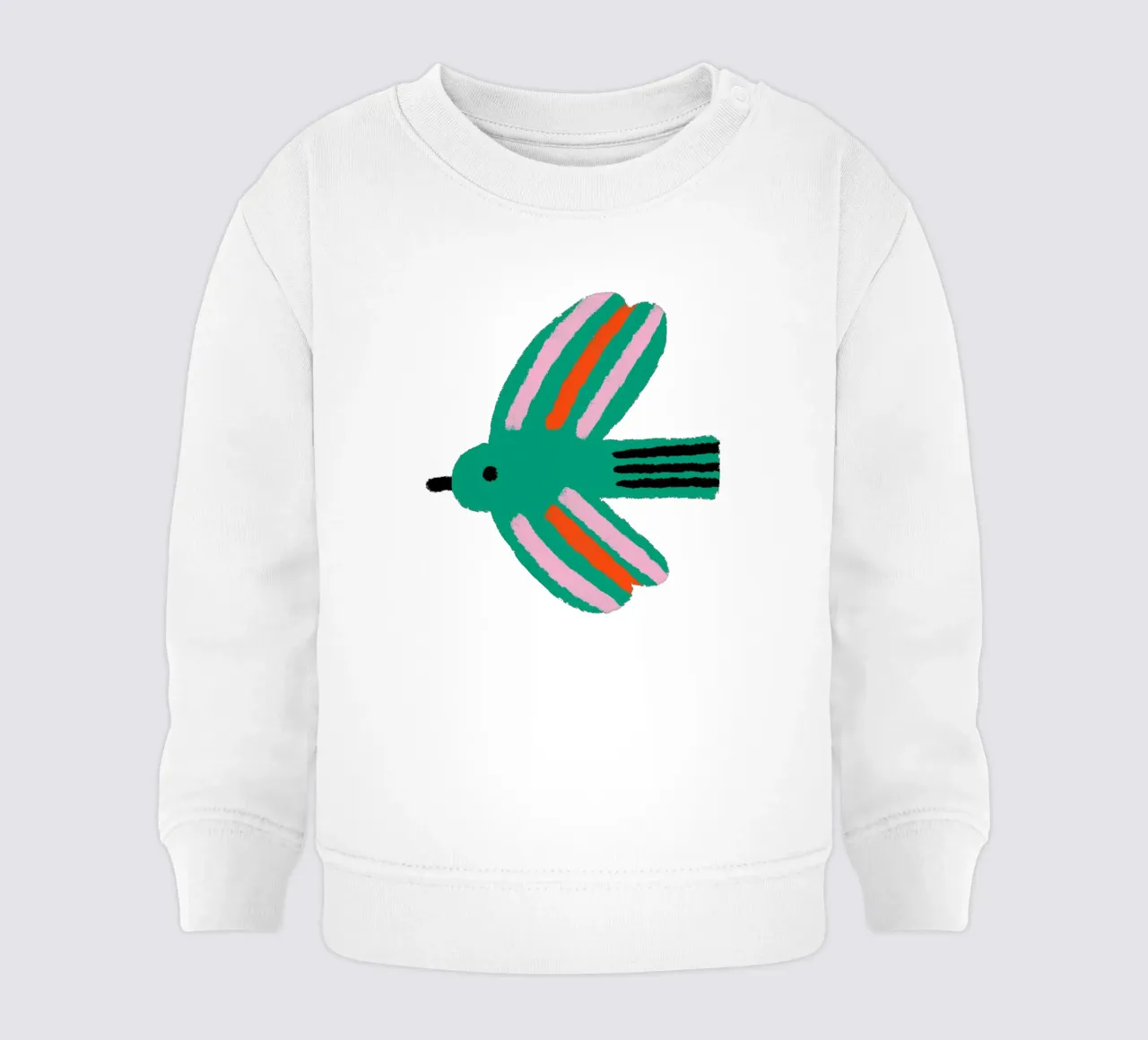 Uccello verde felpa neonato da bueronoull