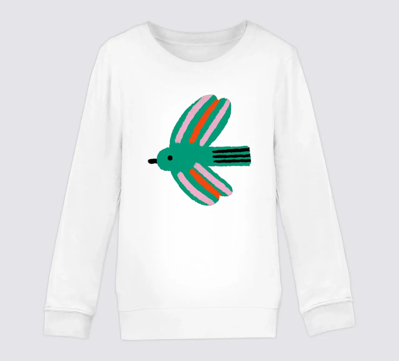 Uccello verde felpa bambino da bueronoull