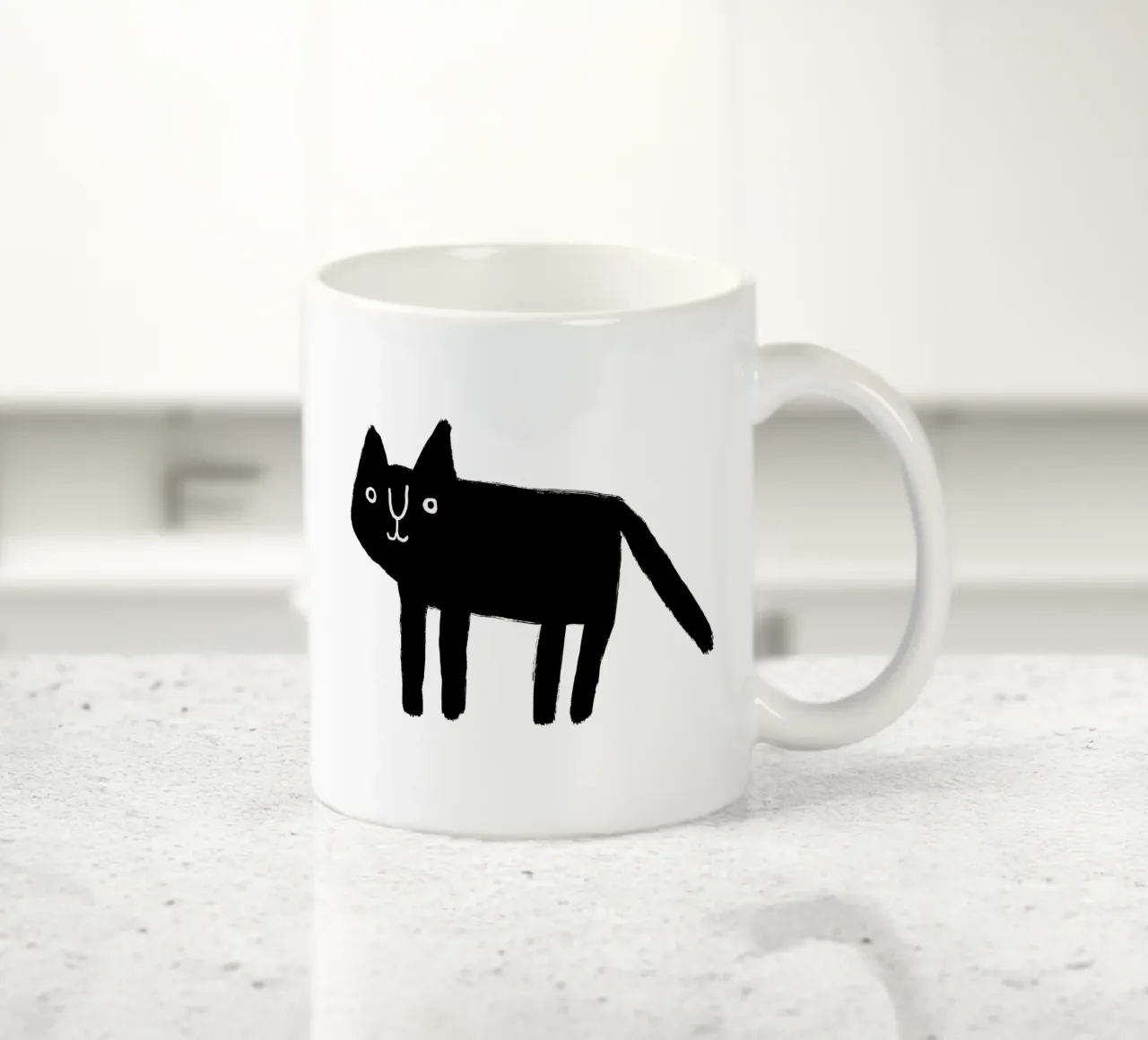 Gatto nero n. 1 tazza in ceramica da bueronoull