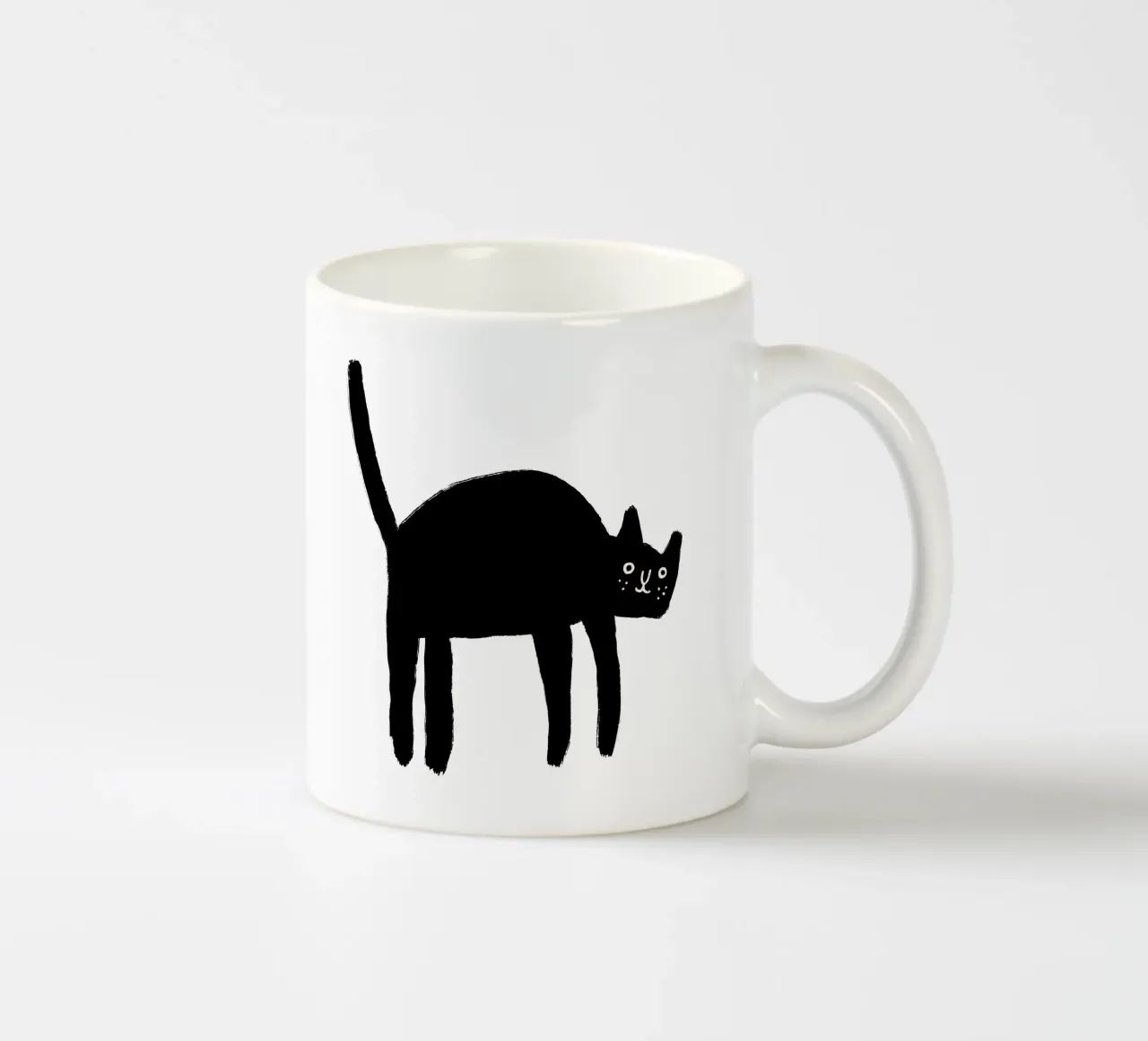 Gatto nero n. 3 tazza in ceramica da bueronoull