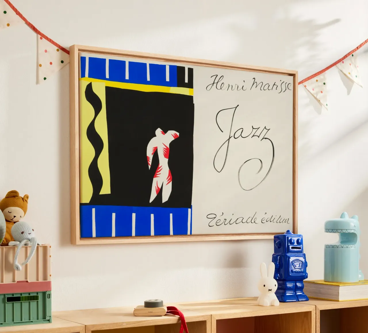 Henri Matisse - Il clown tela con Cornice a cassetta da ARTOTHEK