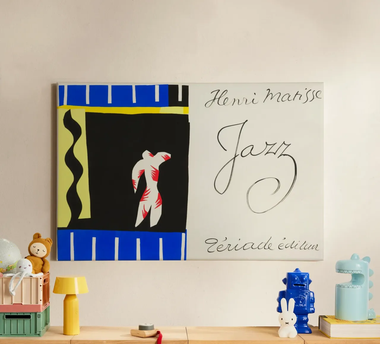 Henri Matisse - Il clown tela con Cornice a cassetta da ARTOTHEK