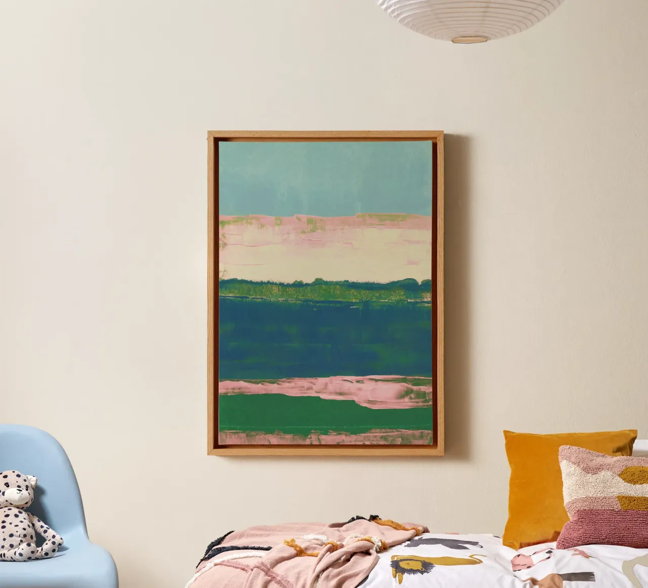 The End of Summer #2 canvas with Floater frame by Alisa Galitsyna