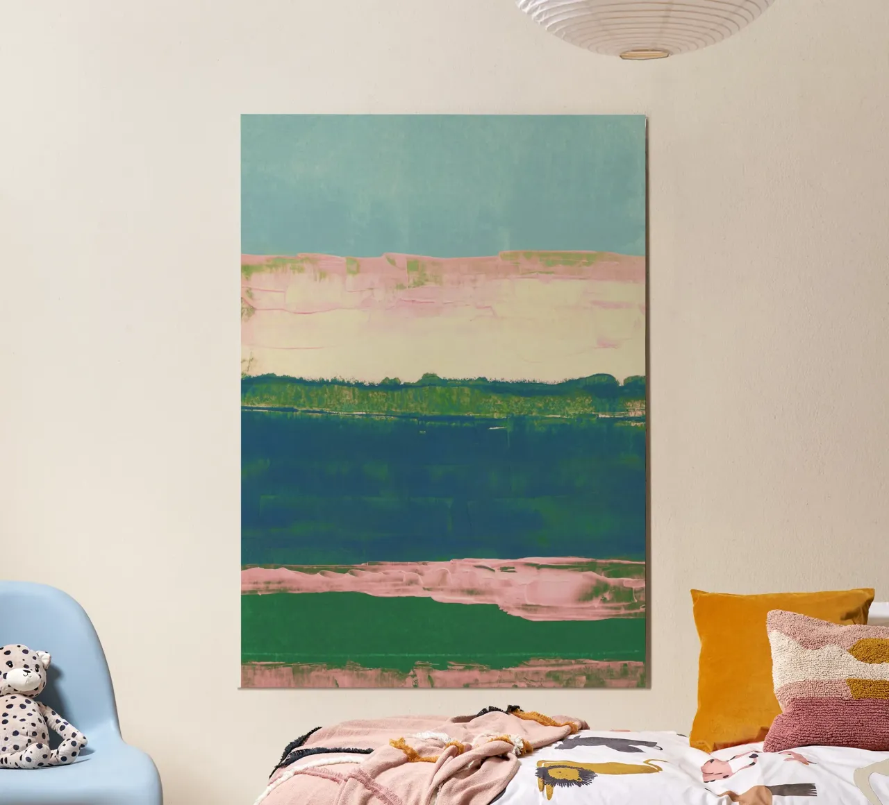 The End of Summer #2 poster with wooden frame by Alisa Galitsyna