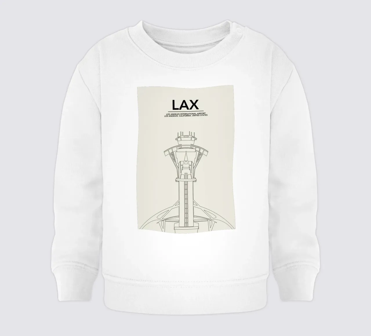 LAX Los Angeles Tower felpa neonato da 08left