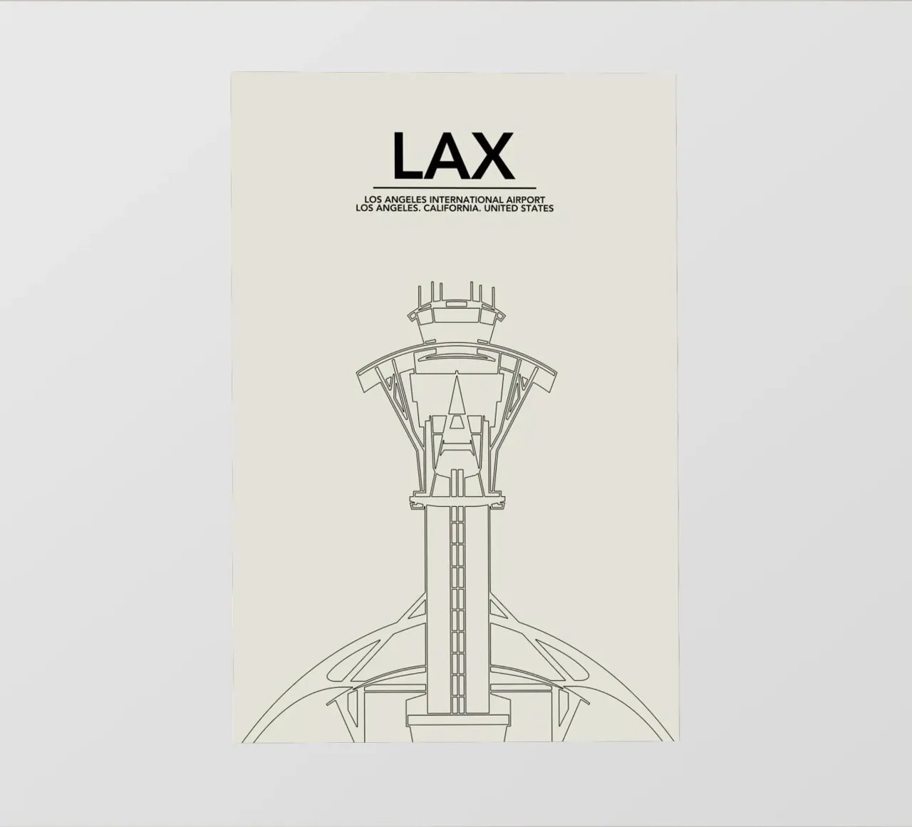LAX Los Angeles Tower pellicola backlit da 08left