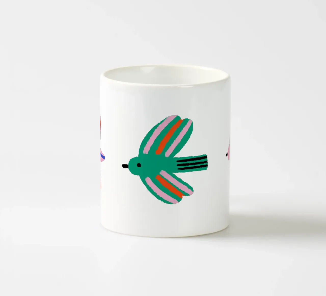 Stormo di uccelli colorati No1 tazza in ceramica da bueronoull